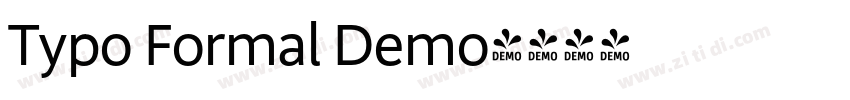 Typo Formal Demo字体转换